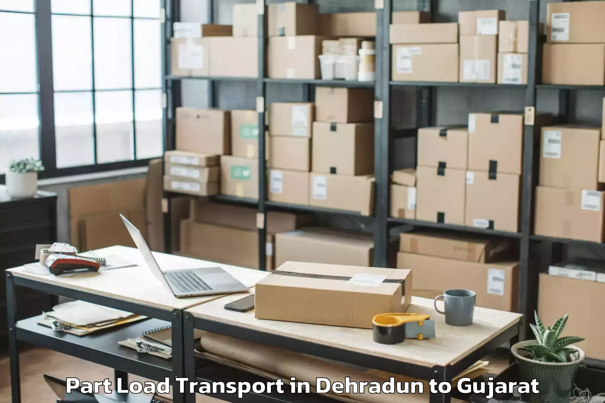 Discover Dehradun to Indus University Ahmedabad Part Load Transport